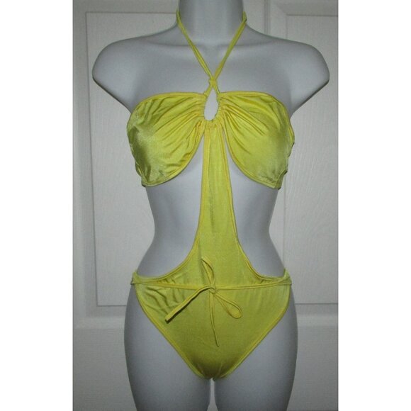 Yellow 1 Pc Monokini - NEW - Picture 1 of 7